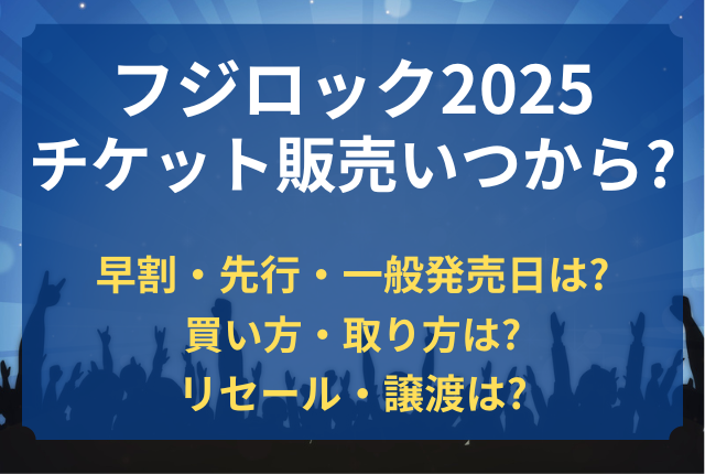 フジロック チケット いつから